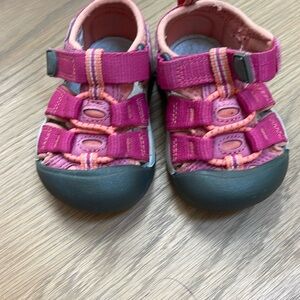 Baby Keens 4c Keen Pink and Gray Sport Sandals